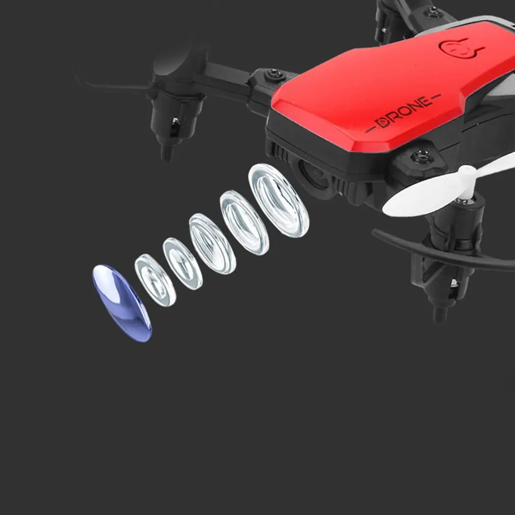 GW10 Мини RC игрушка Дрон 4CH g-сенсор широкоугольный объектив 2MP Дрон с Wi-Fi высота удержания Безголовый режим складной Квадрокоптер с светодиодный подарок