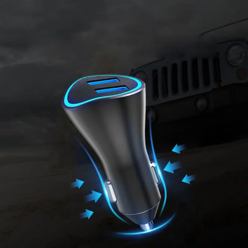 Универсальное автомобильное зарядное устройство Quick Charge 3,0 Dual QC 3,0 USB Быстрая Зарядка адаптер питания для samsung huawei Xiaomi Мобильный телефон планшет