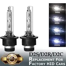 2 шт. D2S D2R D4S D2R Ксеноновые 55 Вт лампы для автомобильных фар HID лампы с металлическим кронштейном защиты 4300k 6000k 8000k 10000k 12000k