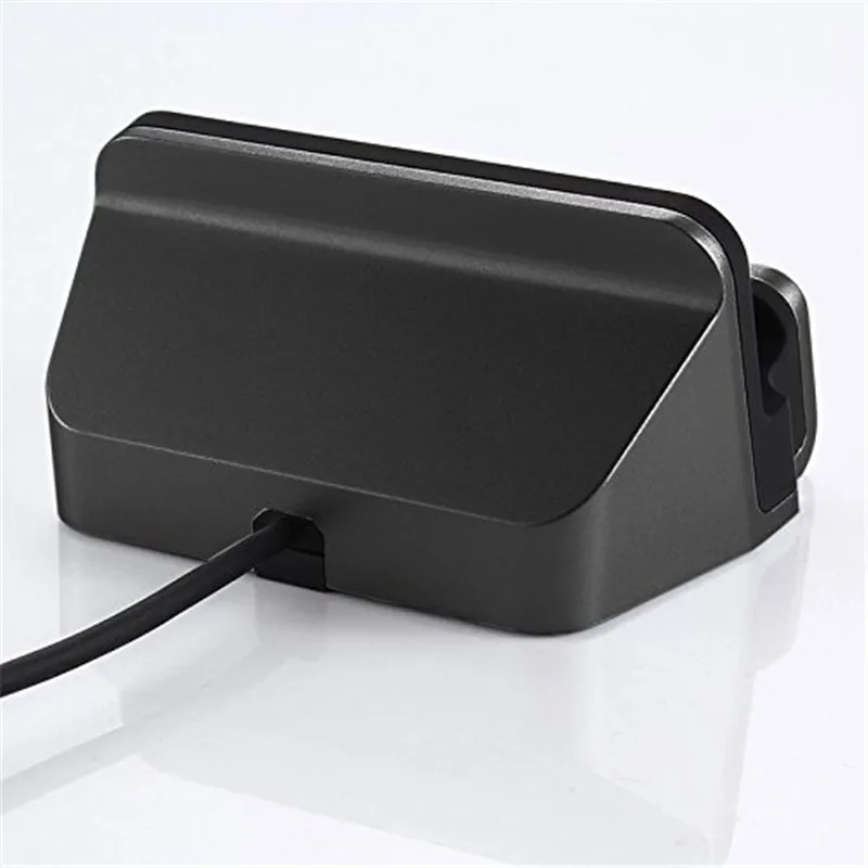 black Micro USB для рабочего стола, Зарядное устройство Зарядка Док-станция для samsung huawei Xiaomi sony LG Redmi K20 Note 7 кабель для передачи и синхронизации данных док-адаптер для зарядного устройства - Цвет: black