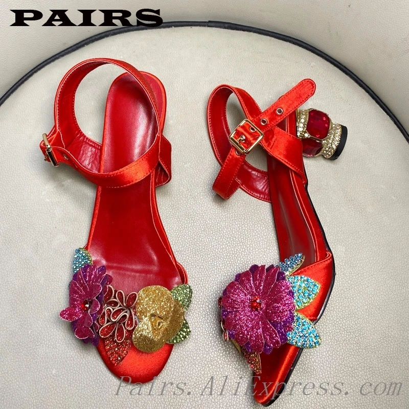 red velvet block heels