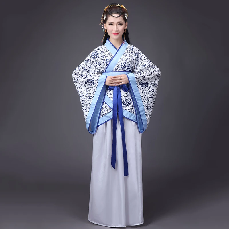 12 стилей женские китайские традиционные древние танцевальные костюмы для женщин Национальный сценический этнический ханьфу вышивка Тан костюм для леди - Цвет: Color5