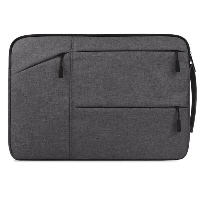 Портативный водонепроницаемый чехол для ноутбука MacBook Pro Air Bag для Xiaomi notebook ударопрочный нейлоновый чехол для ноутбука 11,6/13,3/15,6 - Цвет: Темно-серый