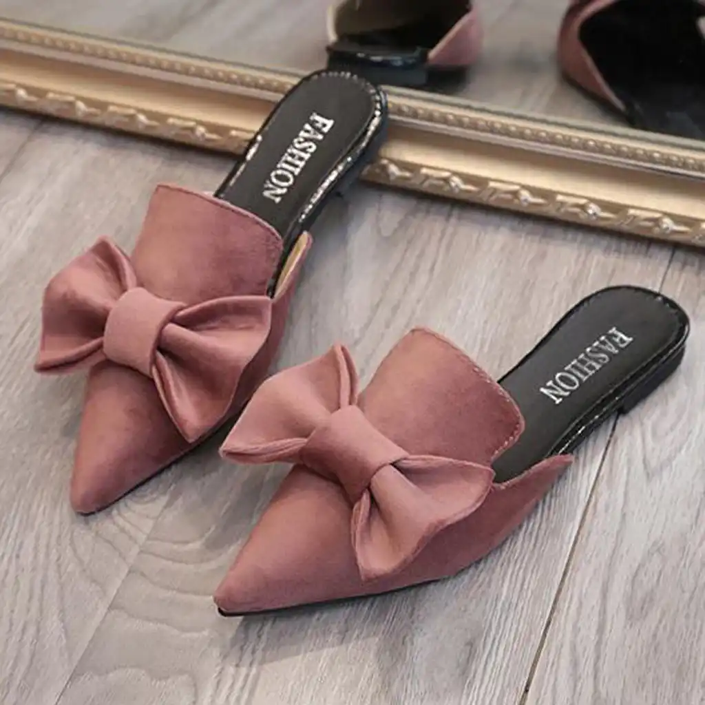 bow mules flat