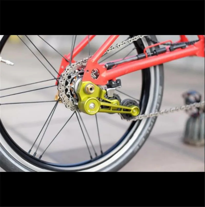 Складной велосипедный Внешний Сменный Натяжитель для brompton велосипедный переключатель части H& H ультра легкий натяжитель из алюминиевого сплава 87,6 г