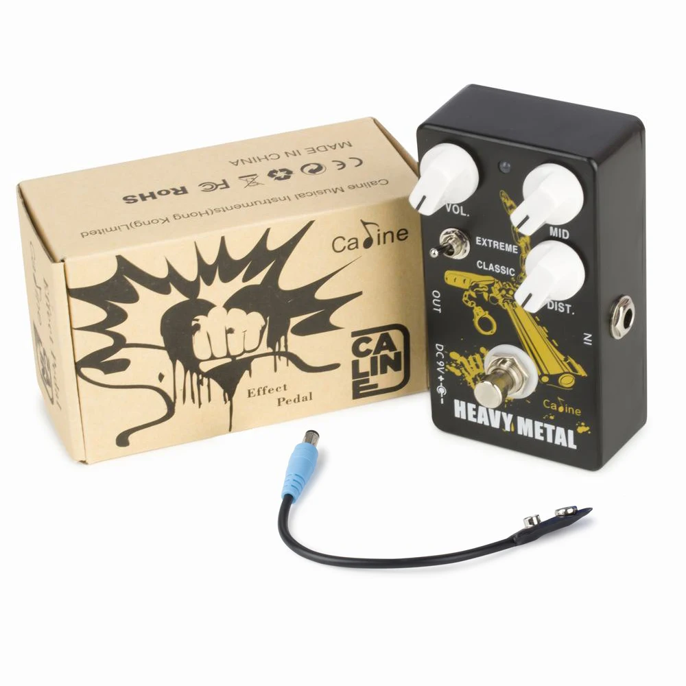 

Caline CP-77 Bounty Hunter Heavy Metal High Gain Distortion Guitar Effect Pedal True Bypass Guitar Accessories