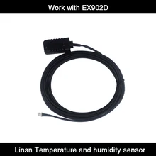 5 medidores linsn temperatura e umidade controle remoto, trabalho com cartão multifunction ex902d acessórios