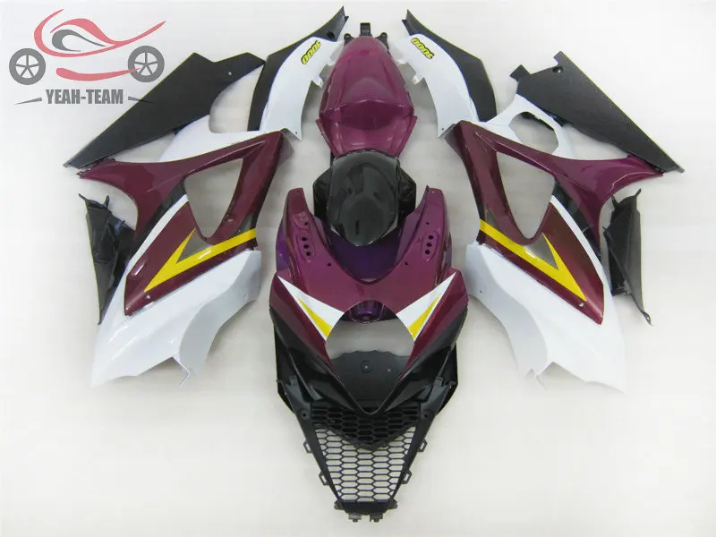 Высококачественный китайский обтекатель набор для Suzuki K7 GSXR1000 2007 2008 фиолетово