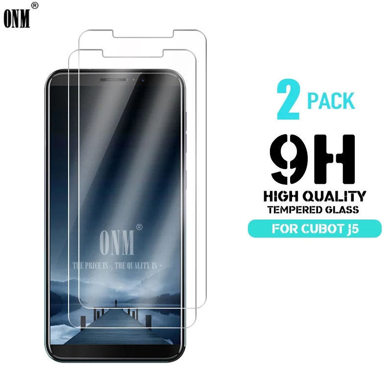 

2Pcs Tempered Glass For Cubot J5 Screen Protector Premium Tempered Glass Cubot J5 Screen Protective Film