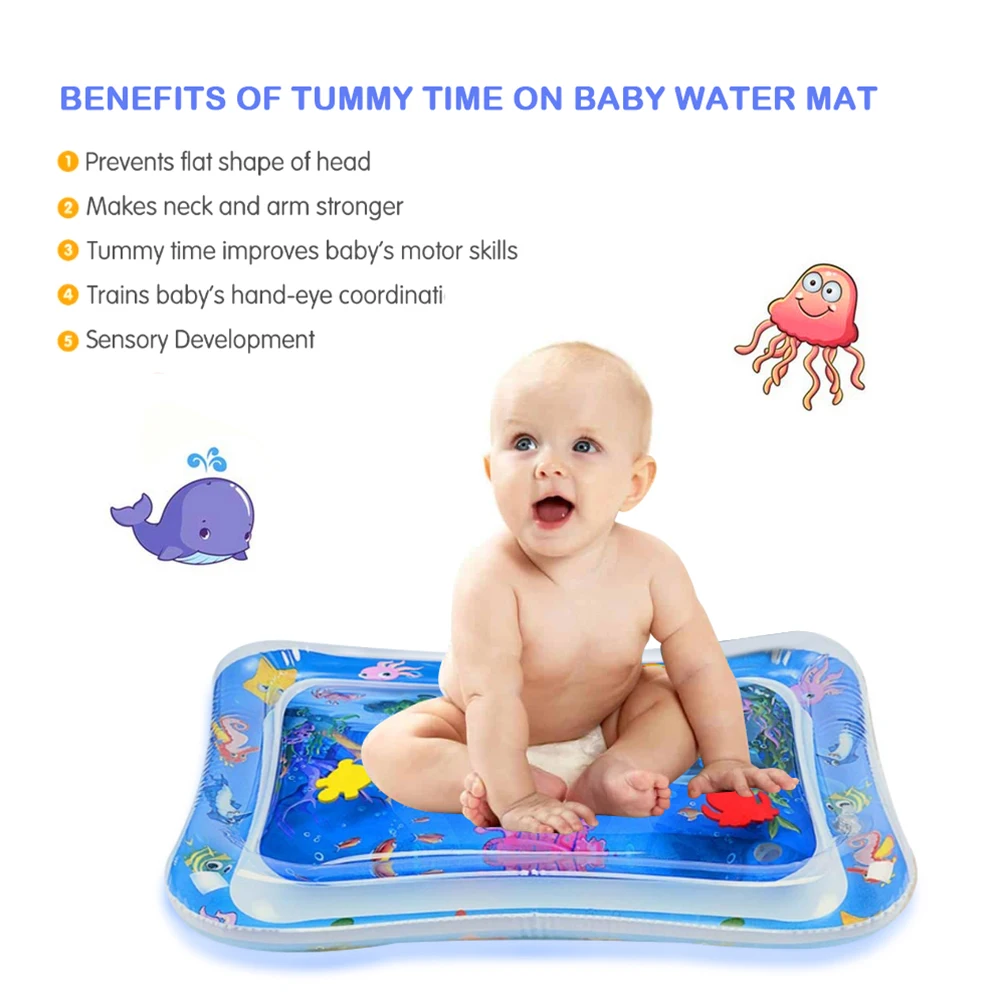 Tapis d'eau pour bébé, tapis de jeu d'eau, Bpa gratuit, tapis de