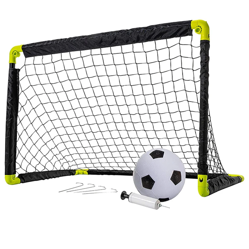 PortableFoldingYouthSoccerGoalChildrenSportsSoccerGoalWith