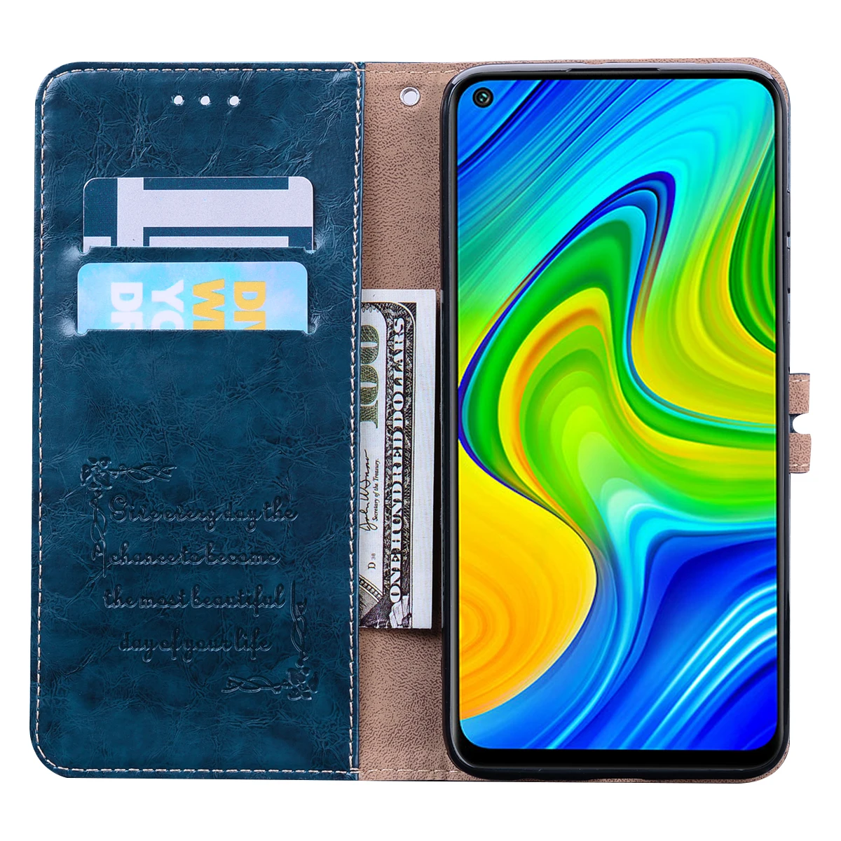 leather case for xiaomi Mềm mại Ốp Lưng Bao Da Ví Da Cho Xiaomi Redmi 9A 9C 6A 7A 8A 9 8 Redmi Note 9S 8T 6 7 8 9 Pro Flip Cover Thẻ Vỏ xiaomi leather case glass