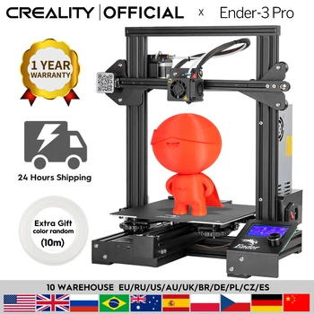 CREALITY 3D Ender-3 Pro Printer Printing Masks Magnetic Build Plate Resume Power Failure Printing DIY KIT Mean Well Power Supply