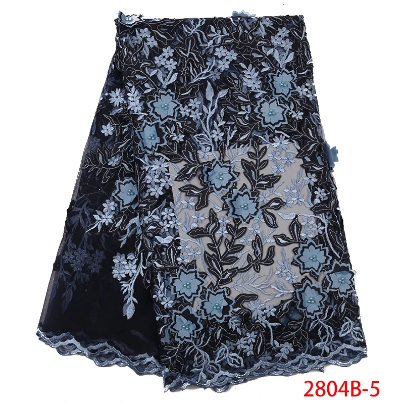 Модная 3D Цветочная кружевная вышивка ткань для женщин свадебное платье