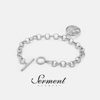 

SERMENT Fashion Simple Gilded Women's Bracelet O Word Chain LOVE Bracelet Zircon Fashion Jewelry Accessories For Women Men