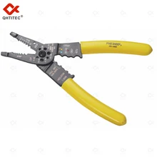 

QHTITEC FS-1002 Multifunction Wire Stripper Grinding Teeth Universal Electrician Wire Pliers Stripping Trimming Crimping Tools