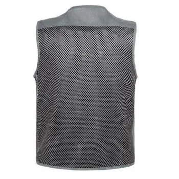 

Fashion Mens Sleeveless Jacket Fisherman Waistcoat New Male Summer Mesh Vest Coat Tank Top Plus Size 4XL Free Shipping