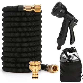 

Expandable Hose Pipe Garden Hose Heavy Duty + Spray Gun Setting 25 50 75 100FT