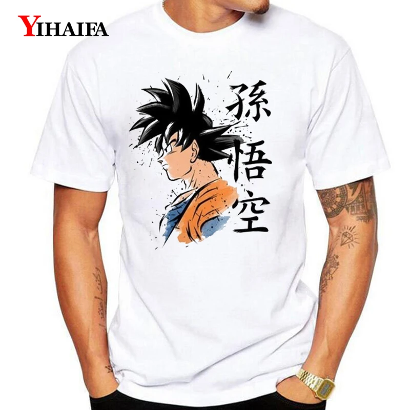 

Mens Womens T Shirt Cool Ink Goku Dragon Ball Z Creative Graphic Tee 3D T-Shirts Summer Tees Harajuku Short Sleeve Tops