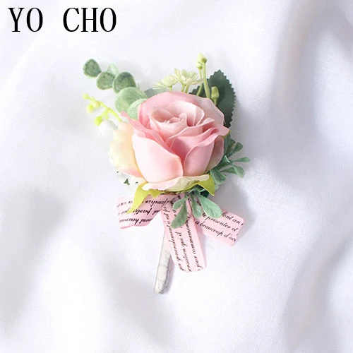 15075-wedding boutonniere roses silk flowers  (3)