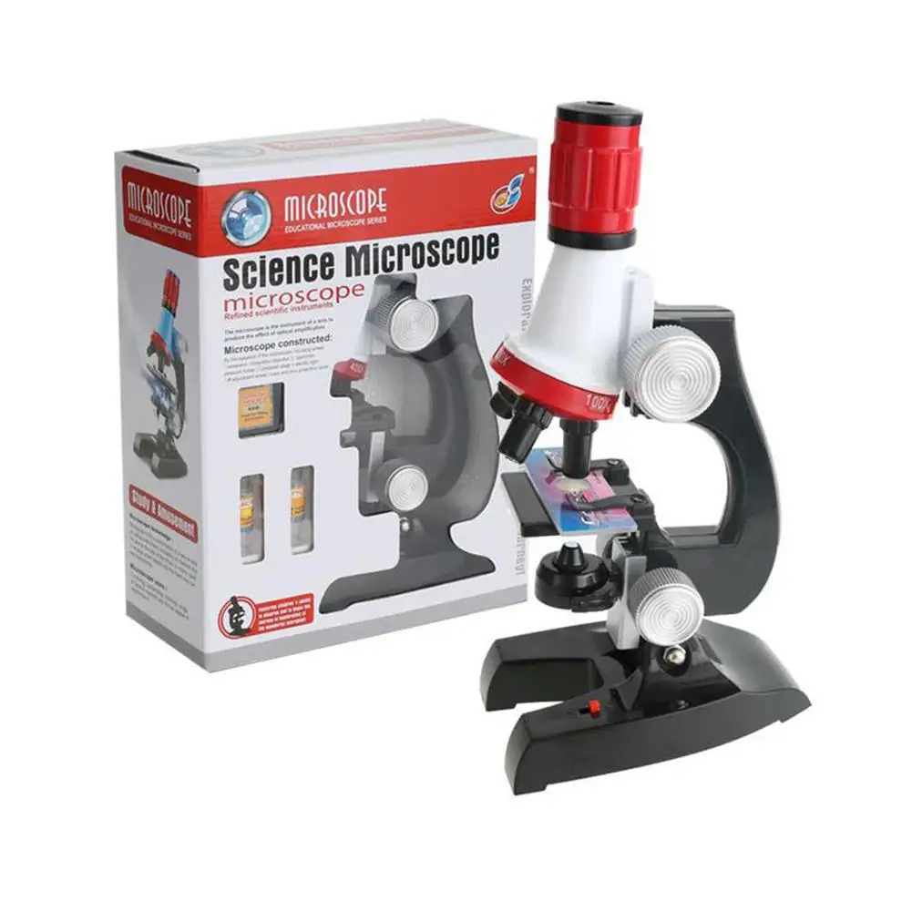  1200 Times Science Toy Children Biology Science Microscope Science Experiment Teaching Aid Set - 4000229347440