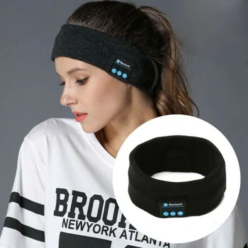 

Wireless Bluetooth Headphone Sleep yoga Headband Hat Soft Warm Smart Cap Smart Speaker Stereo Scarf Headset With Mic Earphone