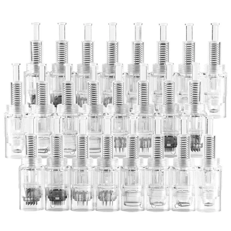

50pcs Tattoo Needles Cartridge Bayonet Screw Needle Microneedling for Electric Derma Pens A6 Skin Mesotherapy Microneedles