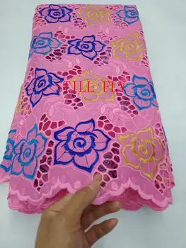 

hot selling 100%cotton embroidery lace 2019 lates swiss voile lace in switzerland dubai fabric african dry lace fabrics 5Y