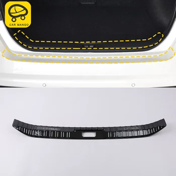 

CAR MANGO Stainless Steel Rear Trunk Pad Fender Car Interior Accessories For Nissan Altima L34 2019 Rear Bumper Foot Plate