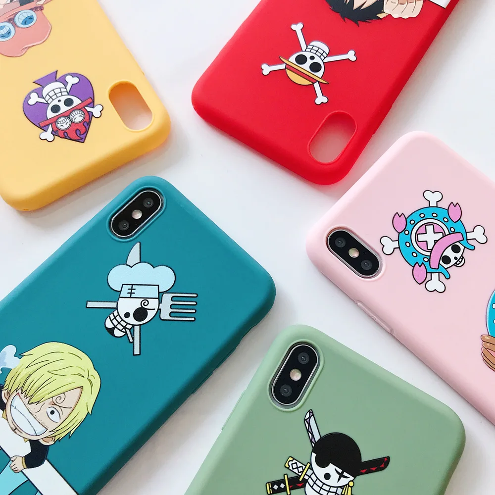 One piece Япония Аниме Луффи Tony Chopper ACE конфетный, TPU чехол для Apple iPhone 11 Pro 7 8 6 6S Plus X XS Max Xr мягкий чехол для телефона