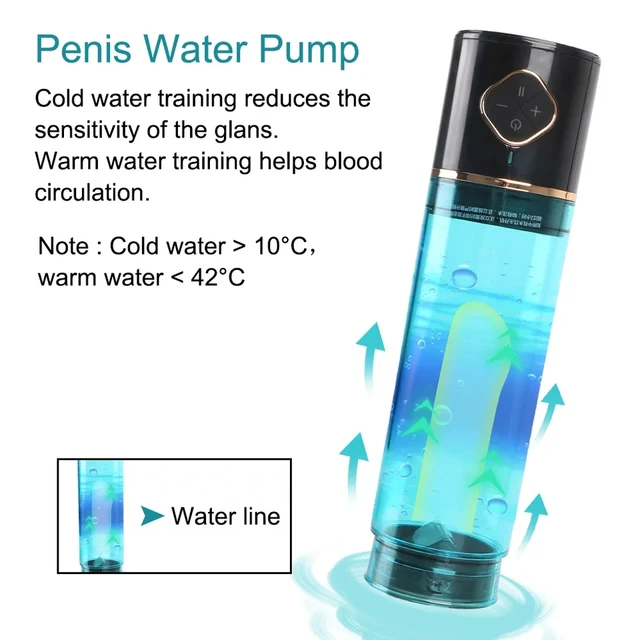 Water bath penis pump penis enlargement pump sex toys for men vacuum masturbator automatic rechargeable penis enlargement tools