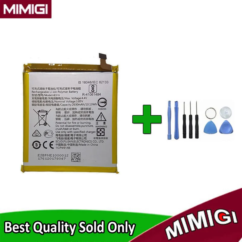 Toolsets Gift + Original HE319 2650mAh Battery For Nokia 3 TA-1020 1028 1032 103 Mobile Cell Phone Batterie Accumulator AKKU | Мобильные