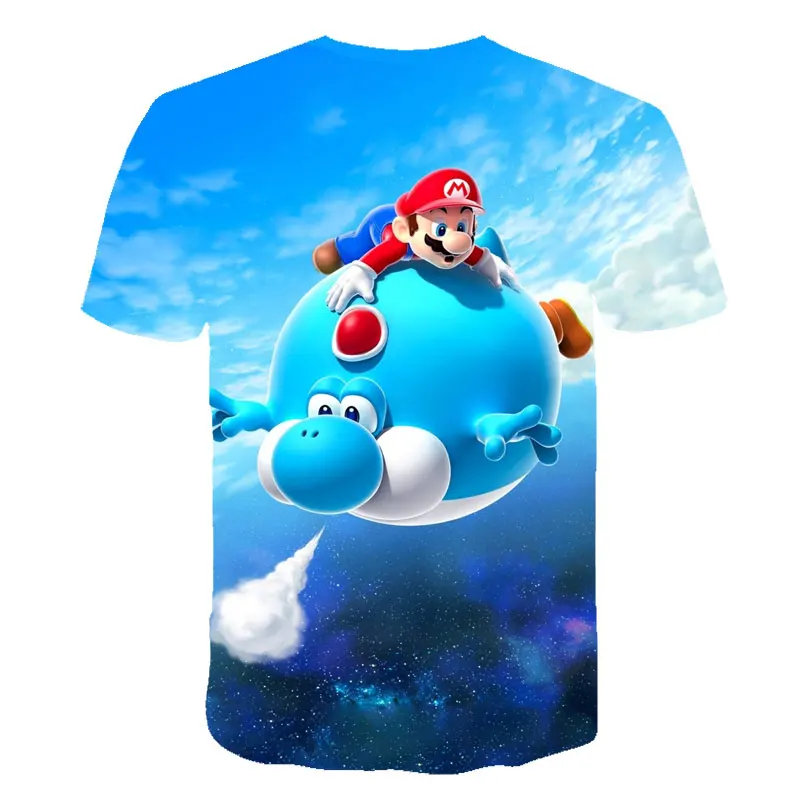 Brand New Summer Fashion T-shirt Drugs&weed t shirt Cartoon Super Mario 3D Print Mens Womens t shirts Creative Anime Tee Tops