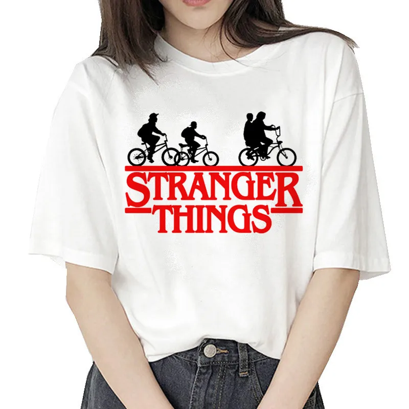 Женская футболка в стиле хип-хоп stranger things 3 уличная одежда с буквами Eleven kawaii