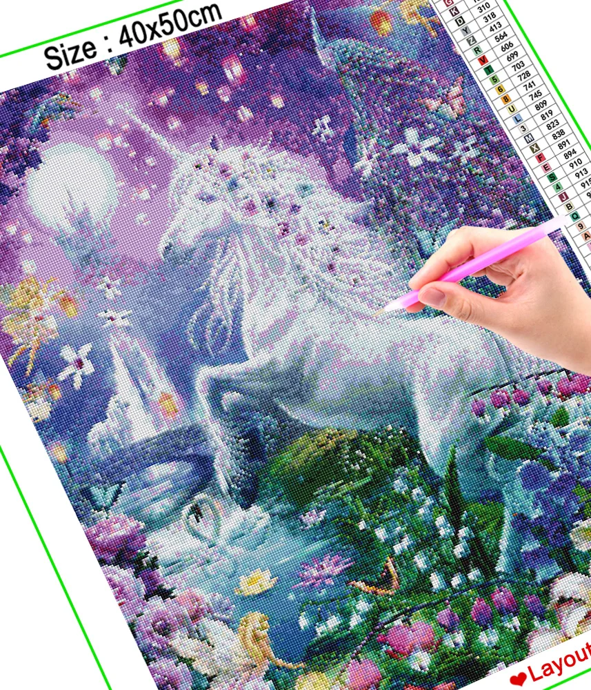 Diamond Painting "Cartoon Horse" DIY 5D Full Set