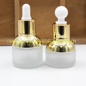 

wholesale 20ml 30ml clear frosted glass bottle. essential oil Fragrance lotion hand wash Shampoo moisturizer facial water liquid