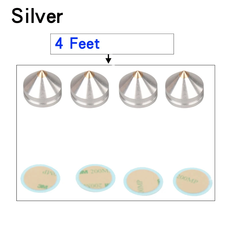 4 Feet Silver
