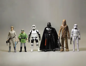 

3.75inch Star wars Darth Vader Chewbacca White soldier anime action & toy figures model toys for children With box