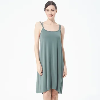 

Women Night Dress Sexy Lingerie Casual Sleepwear Cotton Nightgown Solid Sleep Shirt Famale Home Dress Summer Plus Size 7XL