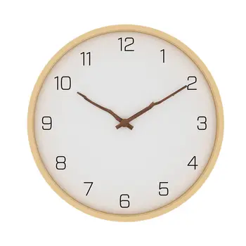 

Nordic Wall Clock Modern Minimalist Solid Wood Wall Clock Creative Personality Living Room Wall Watch Home Bedroom Silent Clock