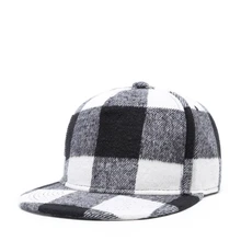 Высокое Качество Осень Зима хип хоп шляпа плед кепки для мужчин женщин