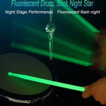 

Noctilucent 5A Drum Stick Glow in The Dark Stage Performance Luminous Drumsticks