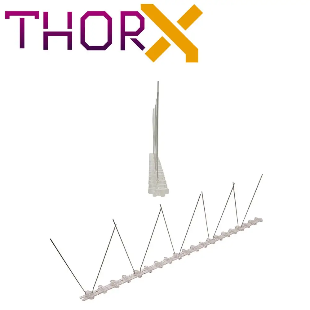 

MH-01-TP 1 row pigeon spikes bird spike on polycarbonat base - high quality solution for bird control spikes