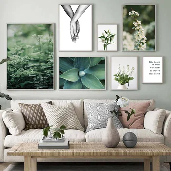 

Lily Flower Succulents Lover Hand Quotes Wall Art Canvas Painting Nordic Posters And Prints Wall Pictures For Living Room Decor
