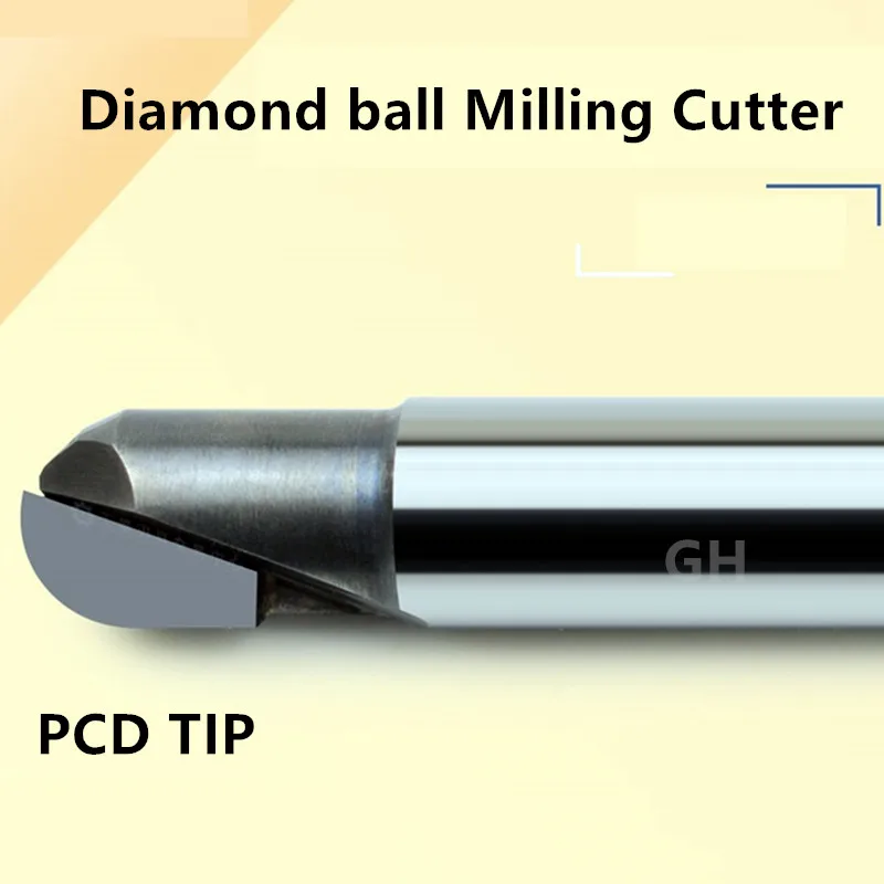 Details about   End Milling Cutter Diamond Ball Nose Tungsten Carbide Shank One Router Bits Tool 