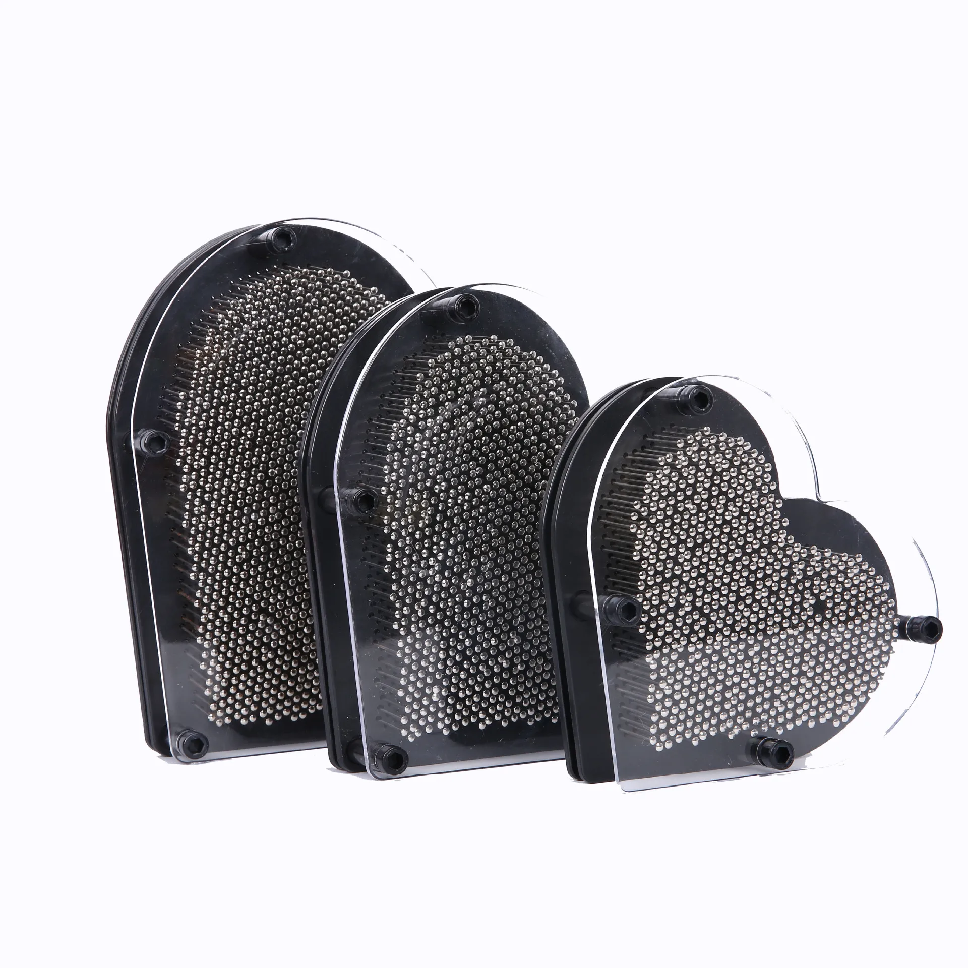 

Douyin 3D Flexible Needle Toy Plastic Handprint Hand Mold Pin Painting Three-dimensional Cloning Fingerprints Creative Metallic