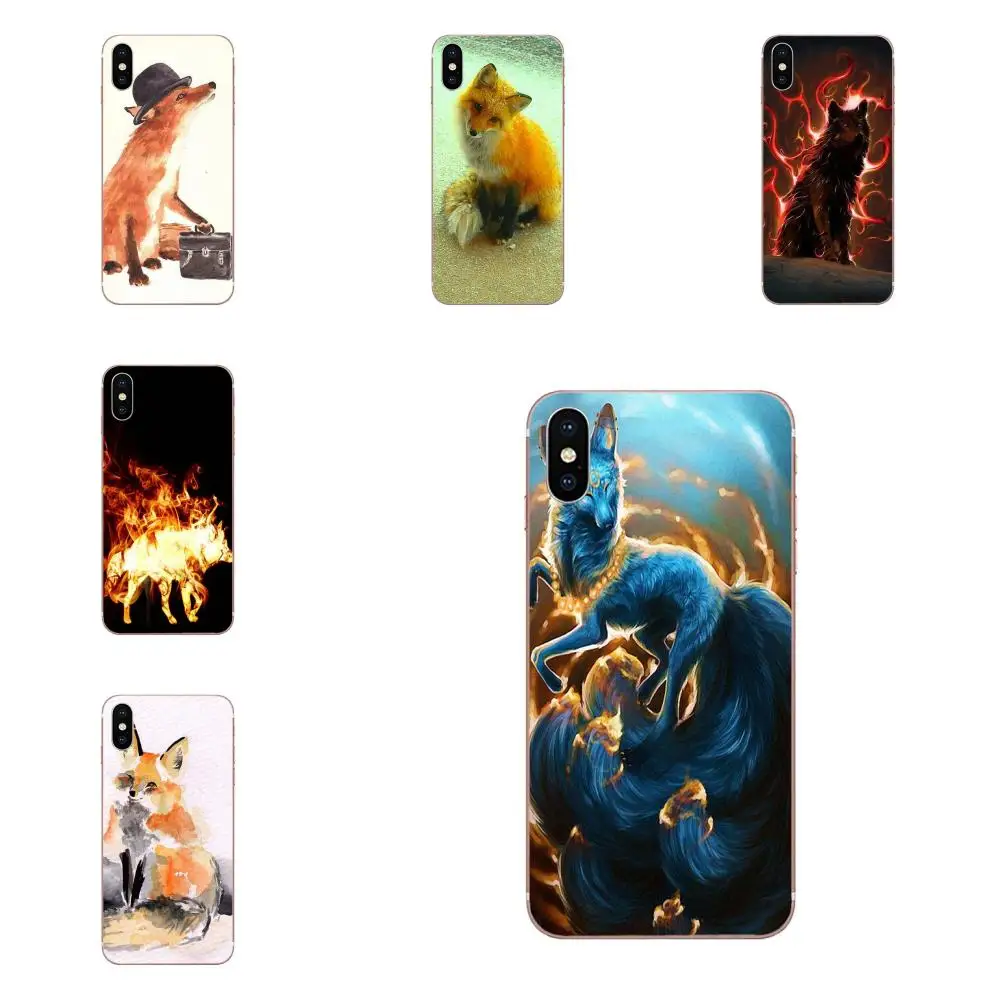 Flaming Fox Lovely For Apple iPhone 4 4S 5 5C 5S SE 6 6S 7 8 Plus X XS Max XR Soft Silicone TPU Transparent Popular Hot | Мобильные