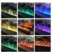 3D паровой электрический камин с плоской панелью, длина 220 см, 7 цветов 3D паровой электрический камин с плоской панелью, длина 220 см, 7 цветов