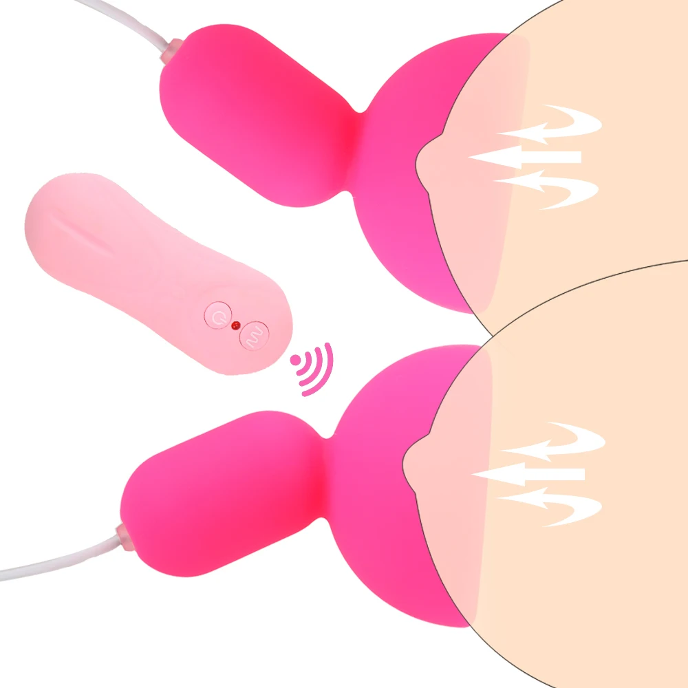 Remote Nipple Sucker Vibrator Breast Pump Massager Vibration Suction Cup Chest Masturbator Sex Toys for Women 16 Speeds | Красота и