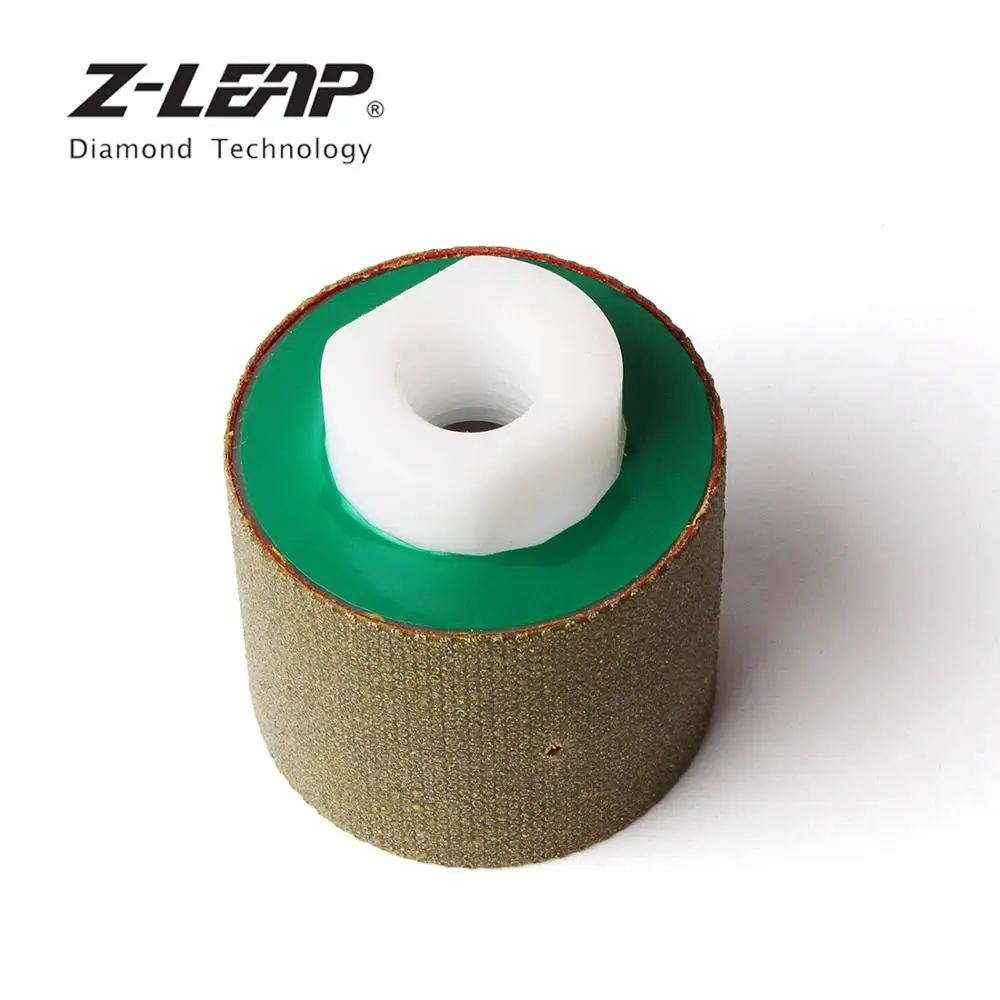 

Z-LEAP 2" Diamond Wet Polishing Drum Wheel Electroplated Grinding Wheel M14 5/8-11 Arbor For Granite Marble Stone Sink Hole